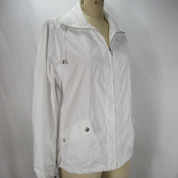 Chico's Jackets & Blazers - Chico's Zenergy White Zip Up Coat Jacket Windbreak